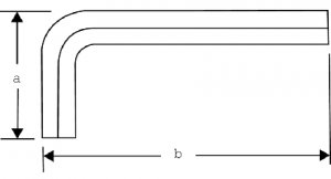 Отверточный ключ под винты с шестигранным гнездом метрических размеров чертеж