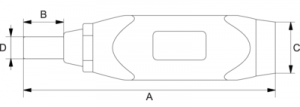 Регулируемая динамометрическая отвертка с оконной шкалой и защитой от статического электричества чертеж