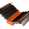 Ящик типа "Кантиллевер" с 3 отделениями Складные ручки для компактного хранения Потяните за ручки, коробка откроется легко и обеспечит быстрый доступ ко всем отсекам с инструментом.